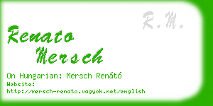 renato mersch business card