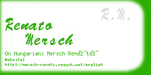 renato mersch business card